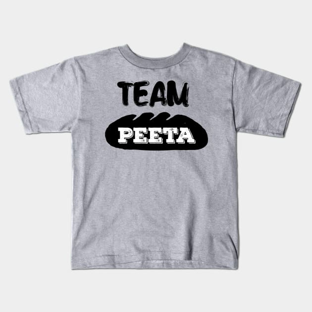 Team Peeta Kids T-Shirt by FolkBloke